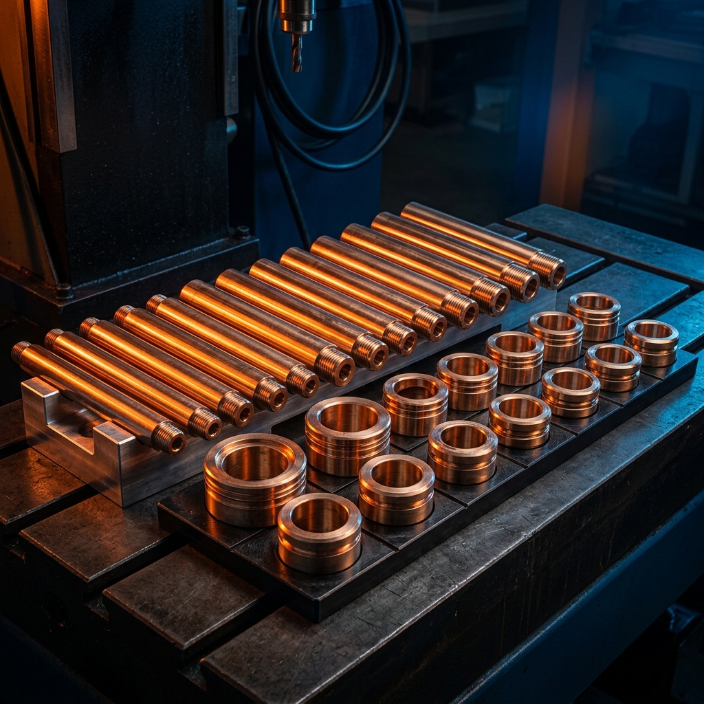 Buchas redondas e tarugos de bronze industrial